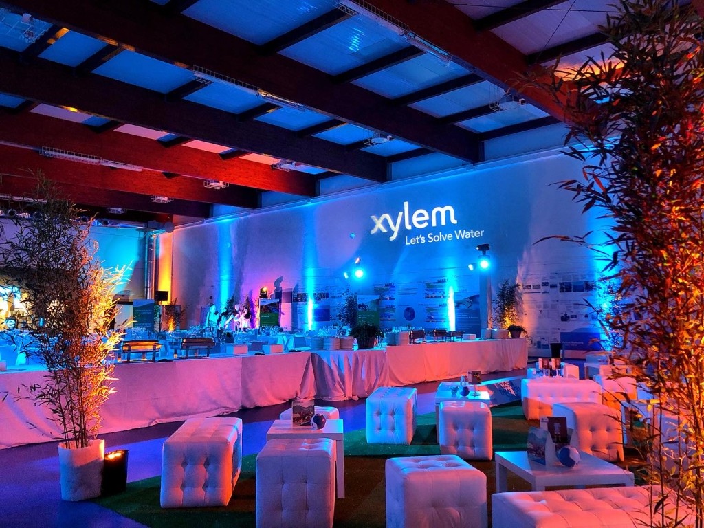 Service luci evento aziendale Xylem
