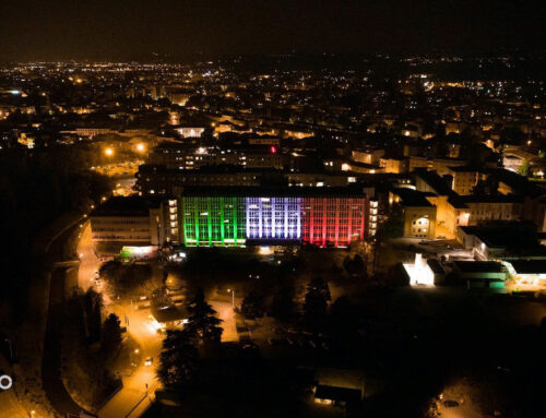 L’ospedale San Bortolo si tinge di Tricolore